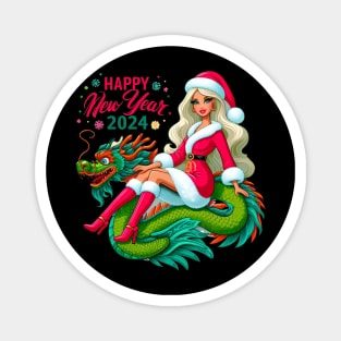 Happy New Year Barbie Magnet